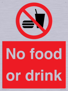 No food or drink